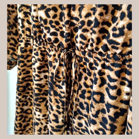 Leopard Print Dress- Office Casual, Sz Medium - Picture 4 of 4